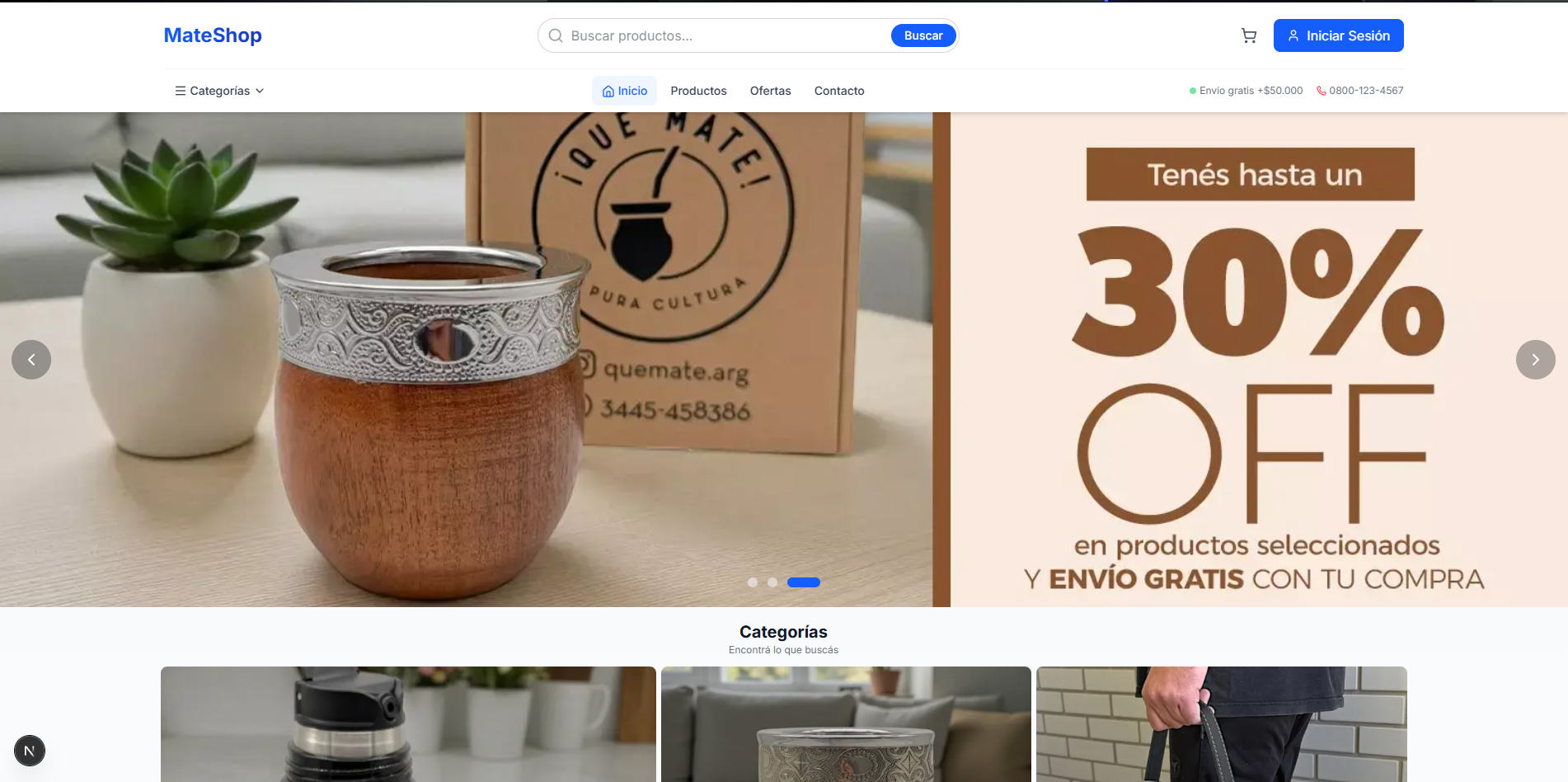 Pagina E-commerce de Todo tipo de productos