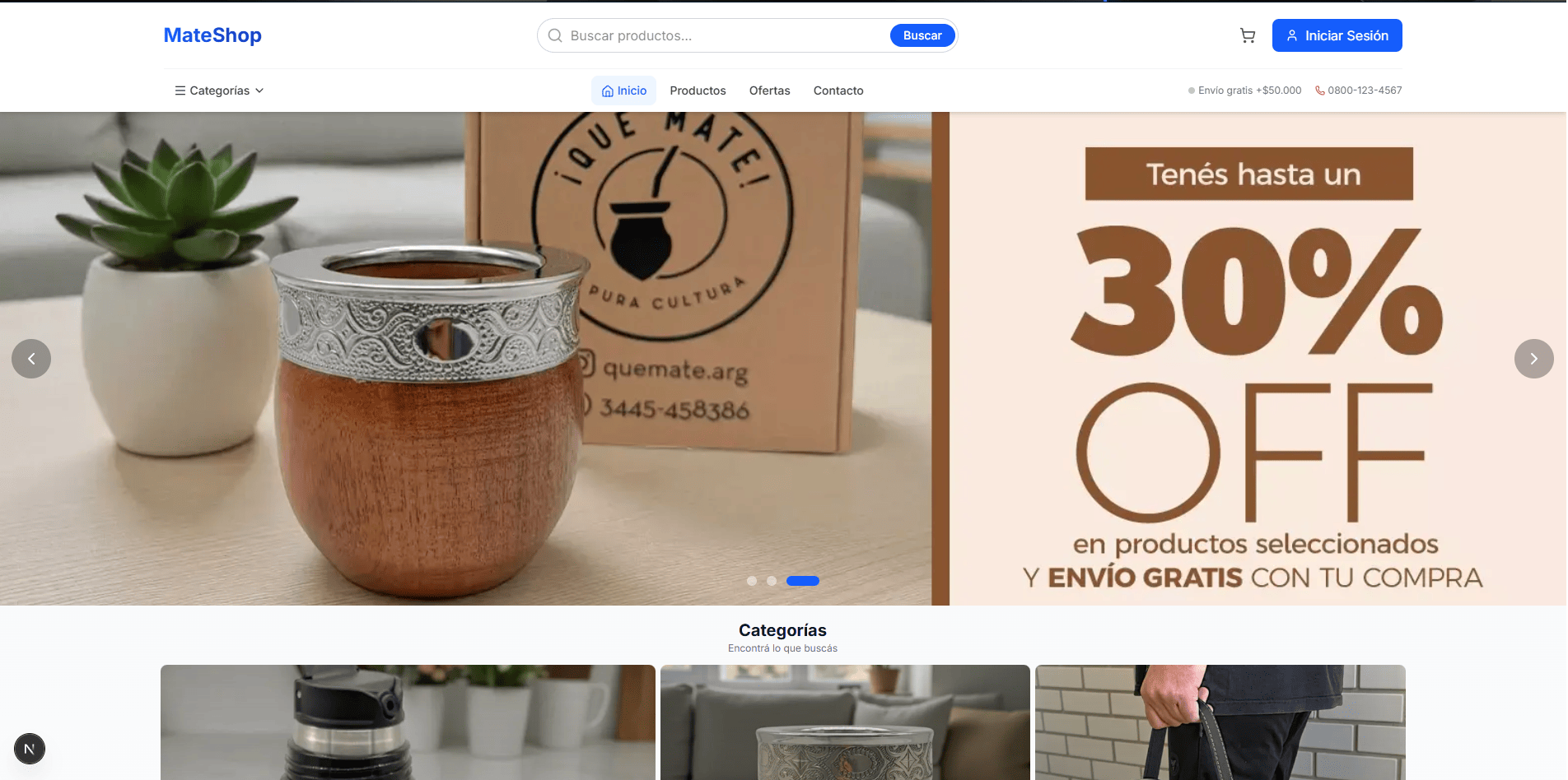 Pagina E-commerce de Todo tipo de productos demo